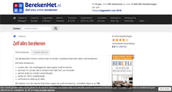 Desktop Screenshot of berekenhet.nl