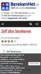 Mobile Screenshot of berekenhet.nl